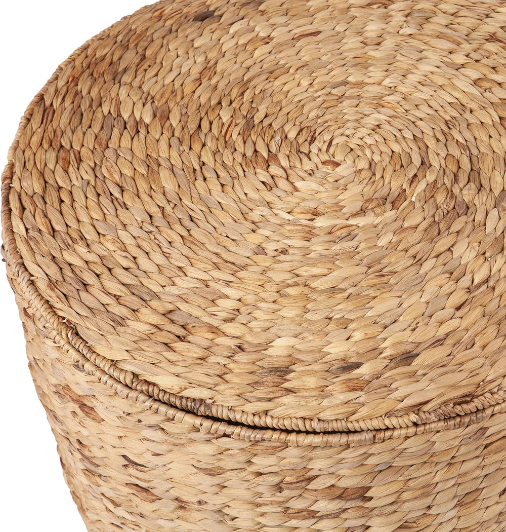 SEI Furniture - Satalia Round Water Hyacinth Storage Tables - 2 Piece Set - B...