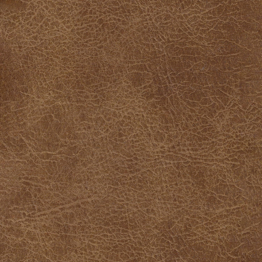 HomePop Square Tufted Storage Ottoman - Distressed Brown Faux Leather Small