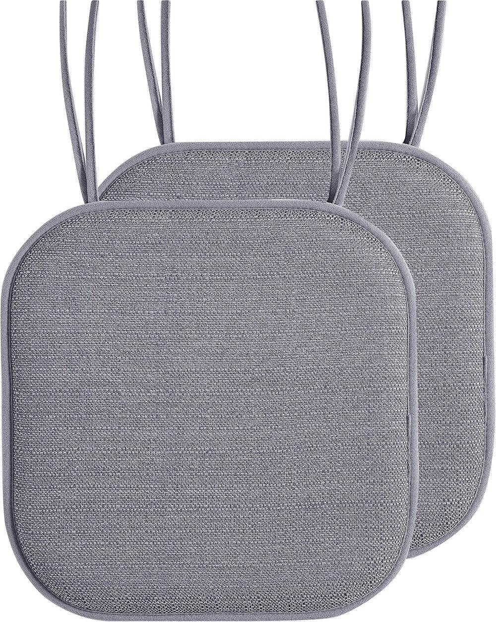 Elegant Comfort Chair Cushion Covers with Ties and Non Skid Rubber Backing-Th...