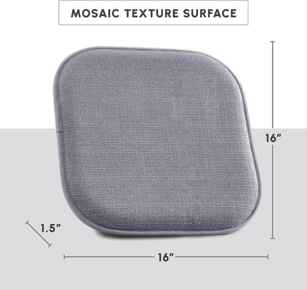 Elegant Comfort Chair Cushion Covers with Ties and Non Skid Rubber Backing-Th...