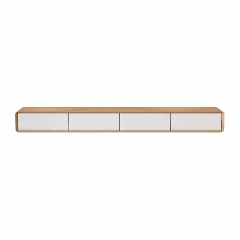 Wooden Floating TV Stand - 62/78/94'' Wall Mounted TV Cabinet, Simple...