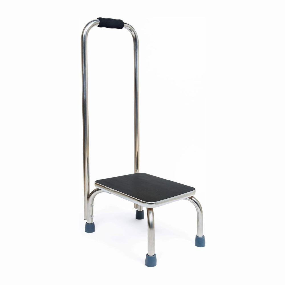 BodyMed Heavy-Duty Foot Step Stool with Handle and Non-Slip Rubber Platform f...