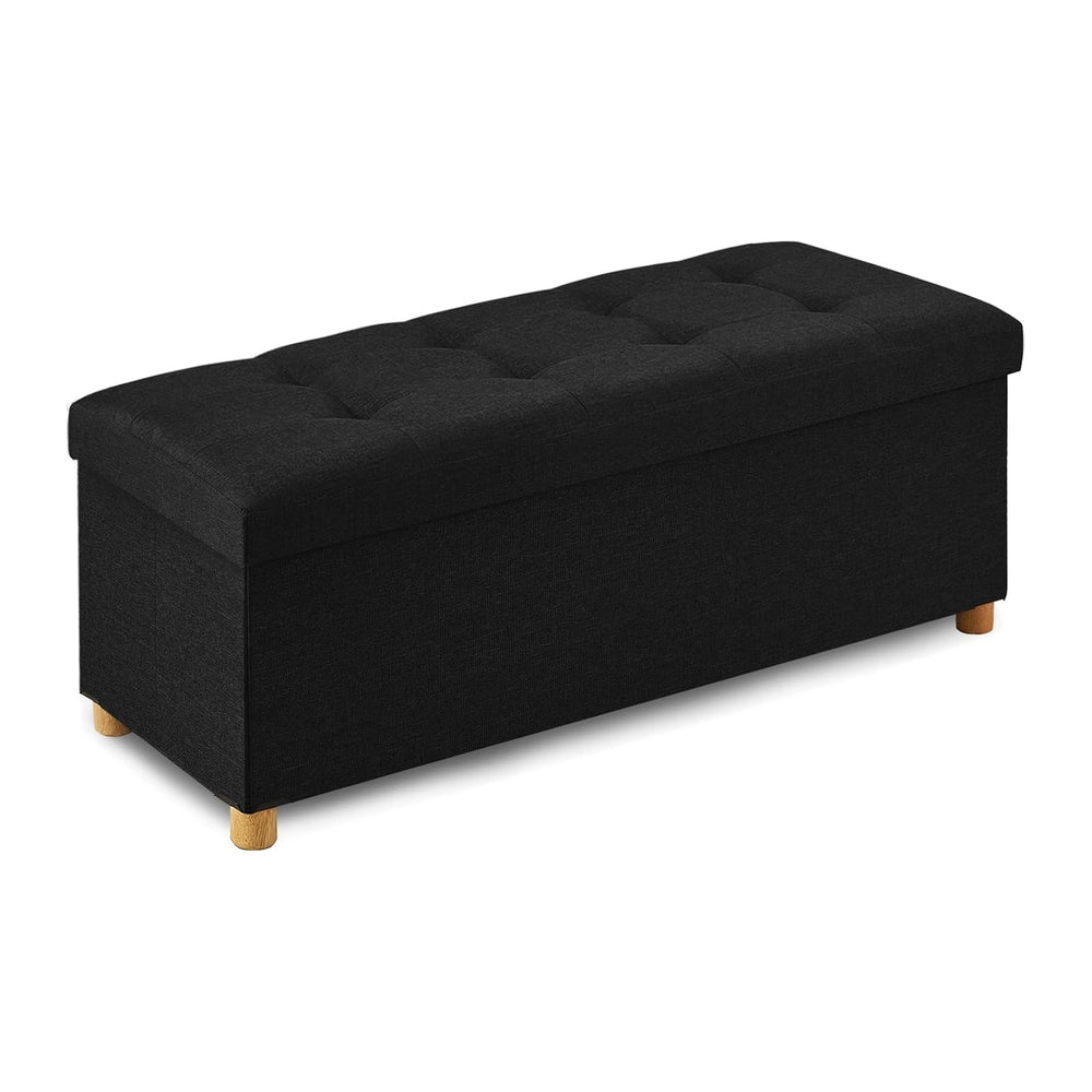 BRIAN & DANY 43 Inches Folding Storage Ottoman Bench, Ottoman with Storag...