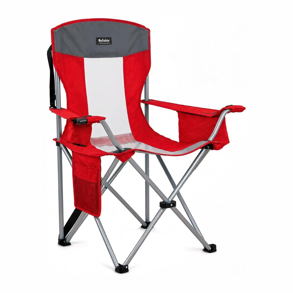 Byliable Oversized Camping Chairs Portable Outdoor 330LBS Capacity Folding La...