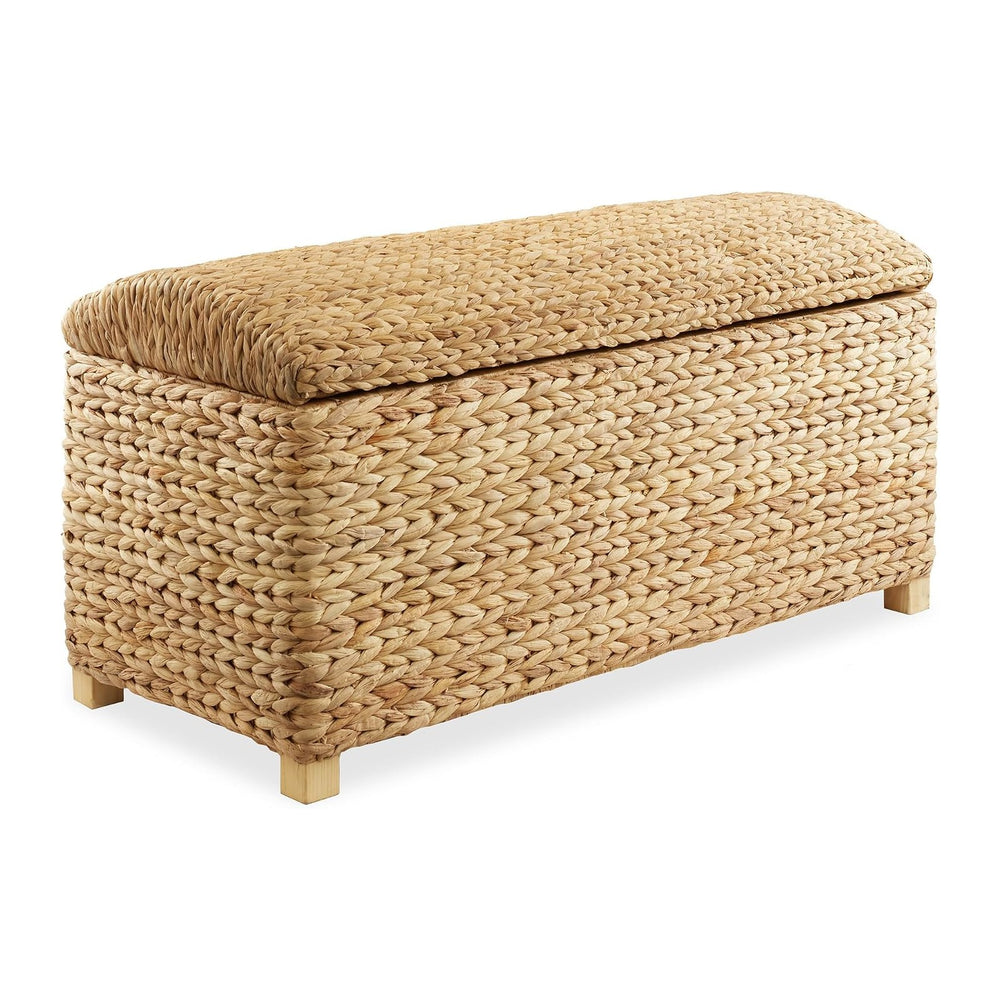 Casafield 36" Storage Trunk with Curved Lid and Safety Hinge - Natural, ...
