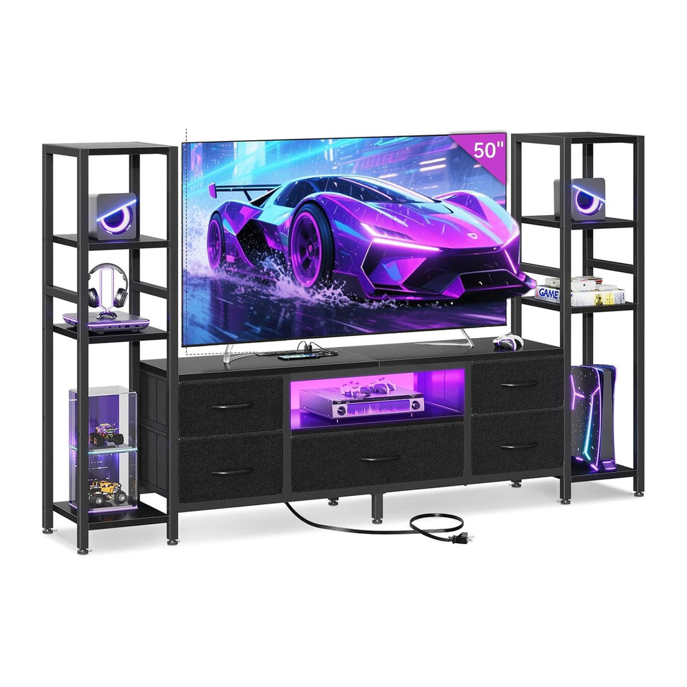 Casaottima TV Stand for 40/50/55 Inch TV, Low-Profile Entertainment Center wi...