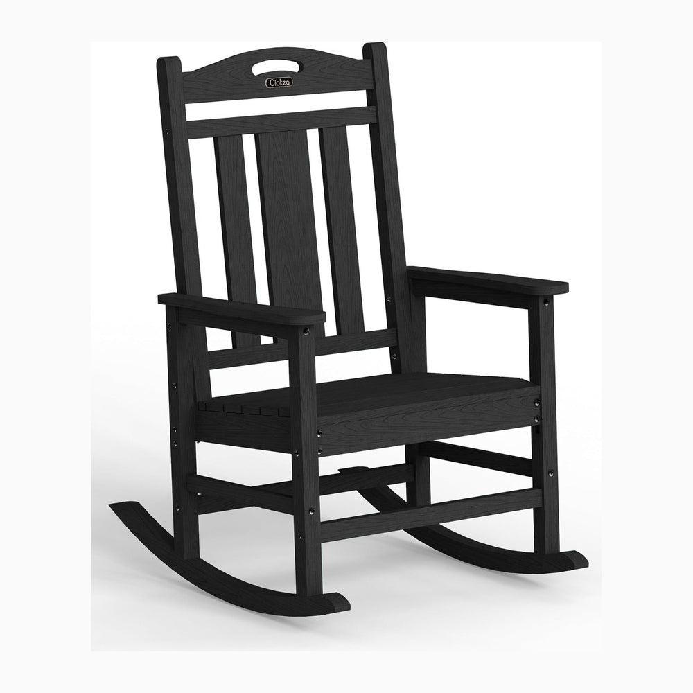 Ciokea Oversized Outdoor Rocking Chair, 380lbs Heavy-Duty Large Patio Rocker,...