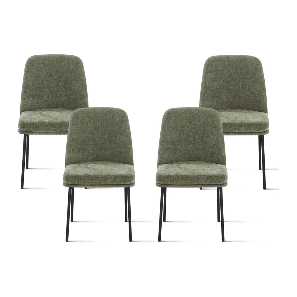 COLAMY Dining Chairs Set of 4, Modern Dining Chairs, Fabric Upholstered Dinin...