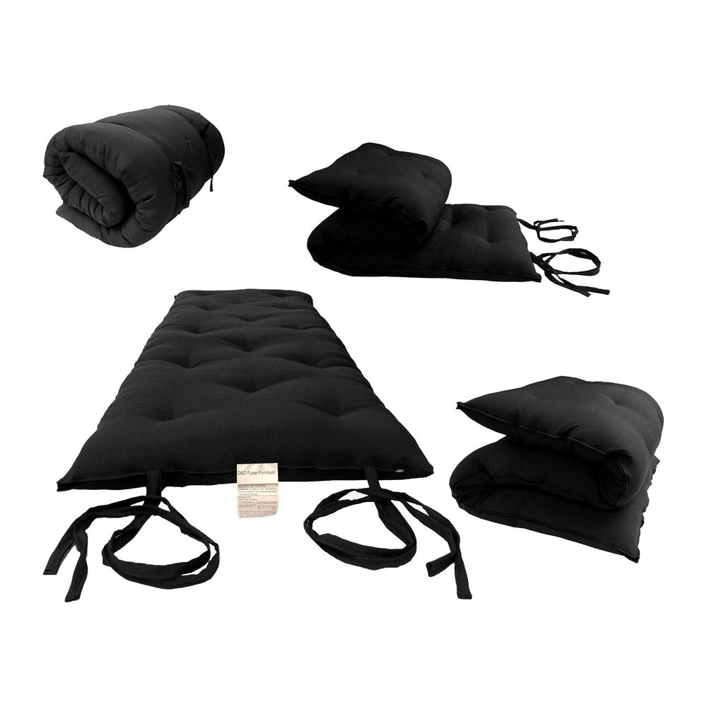 D&D Futon Furniture Cotton/Foam Floor Rolling Futon Mattresses, Yoga Medi...