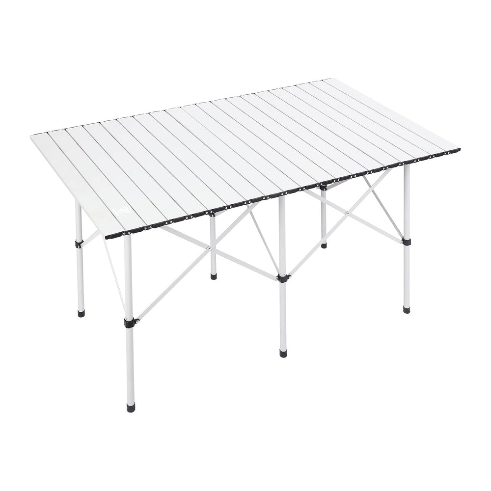 EVER ADVANCED Camping Table, Fold up Lightweight, 4-6 Person Portable Roll up...