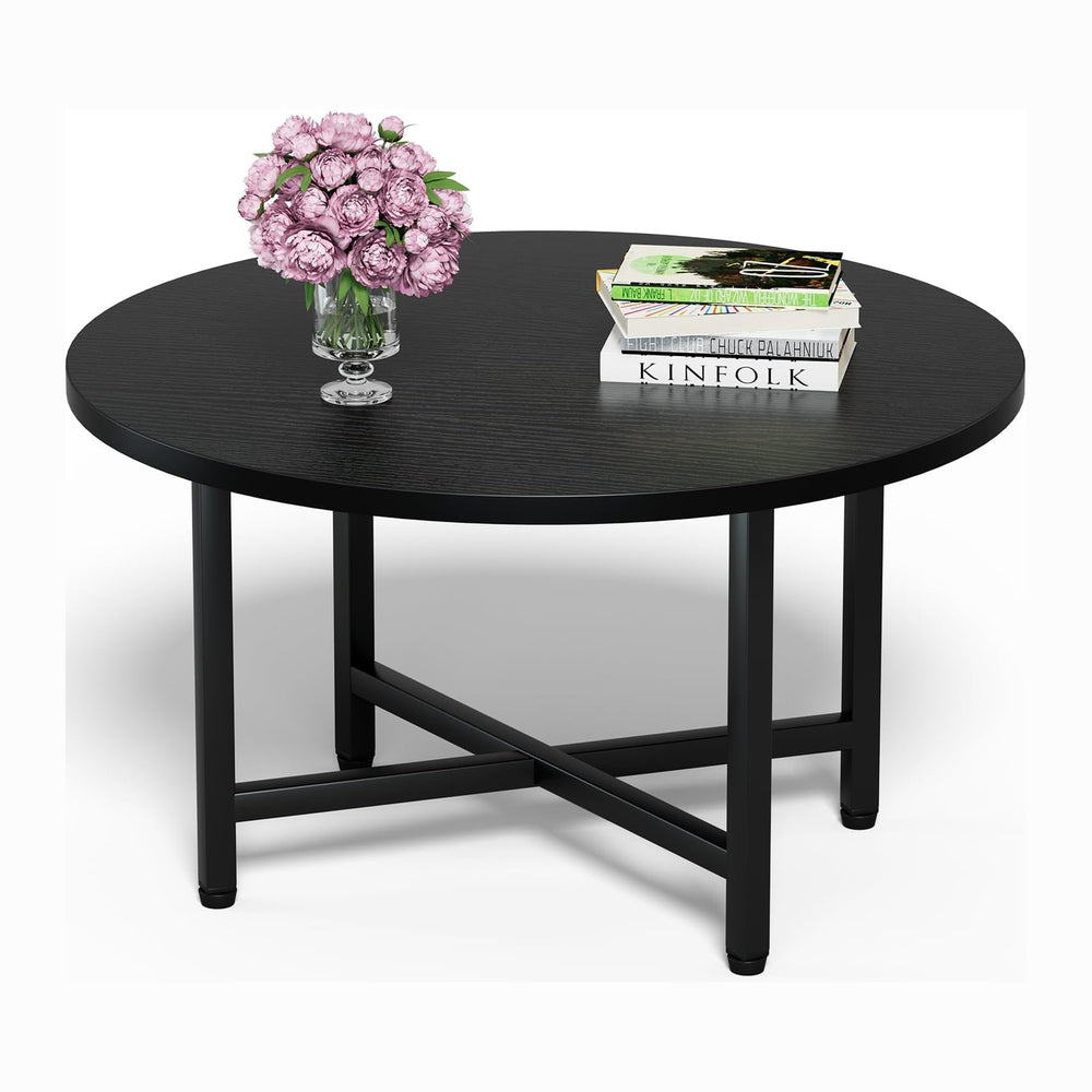 FAMIDGE Coffee Table, 23.6" Coffee Tables for Living Room, Round Coffee ...
