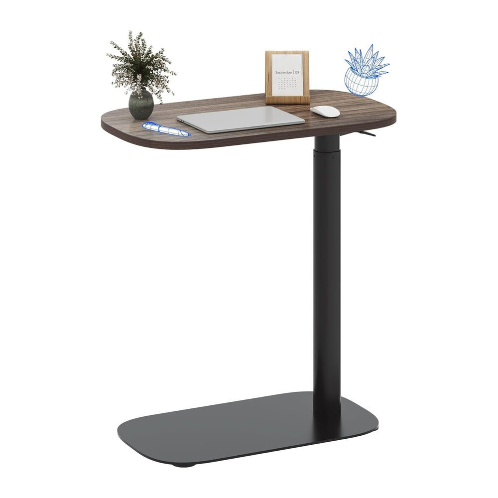FLEXISPOT Adjustable C Table, Snack Side End Table Sofa Couch Bedside Table L...