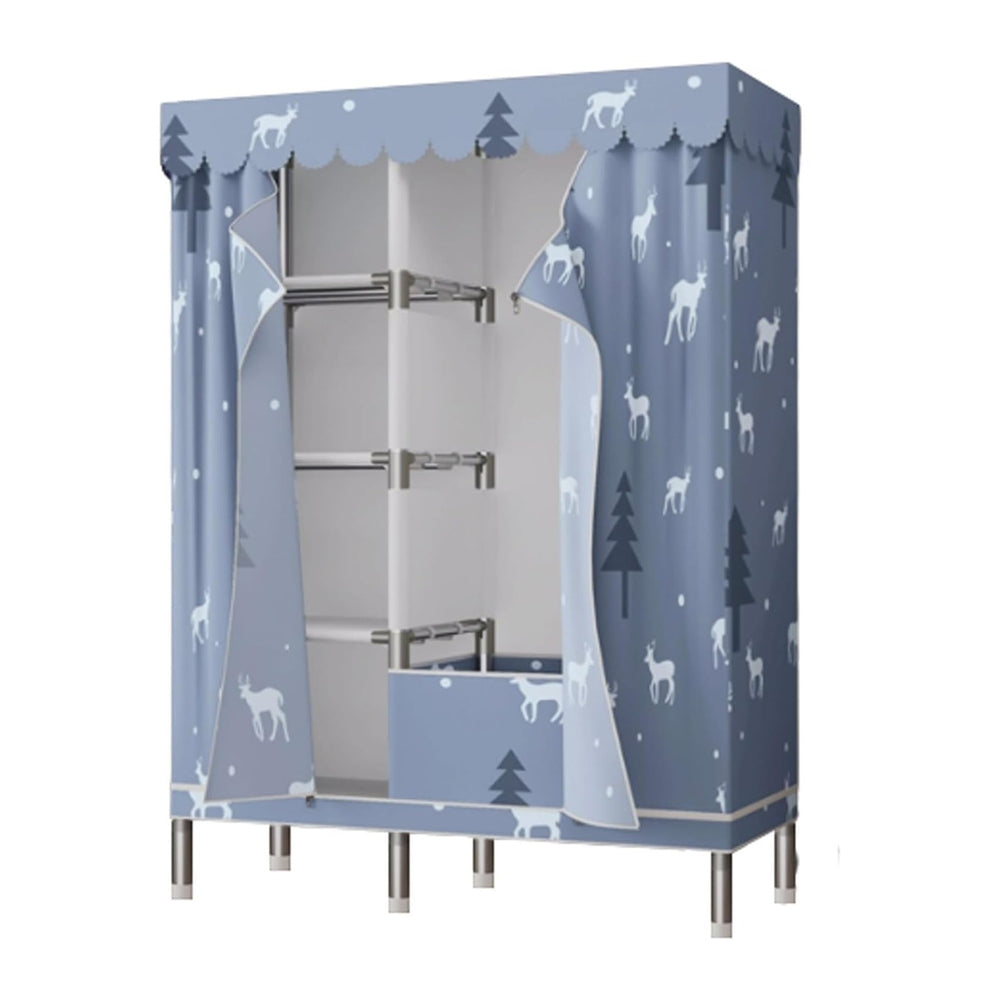 Foldable Wardrobe Portable Closet Oxford Fabric Thick Wardrobe Storage Closet...