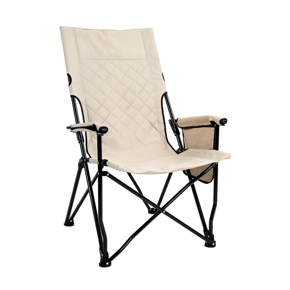 Folding Camping Chair, High Back Padded Portable Camp Chair with Storage Bag,...