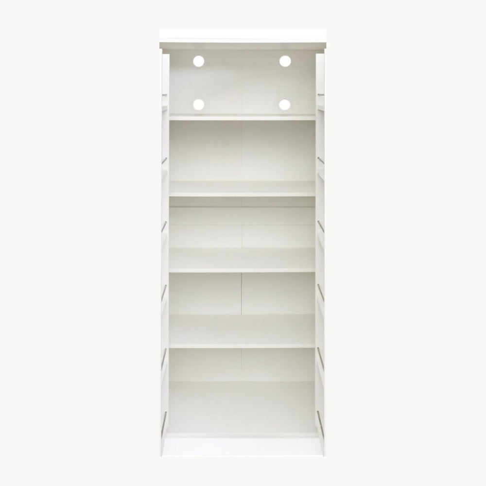 Freestanding Kitchen Pantry Storage Cabinet with Doors and Shelves Buffet Cup...