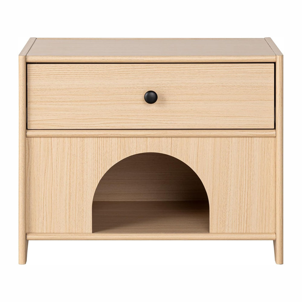 Furniture of America Cole Mid-Century Modern 22-Inch Rectangular Side Table w...