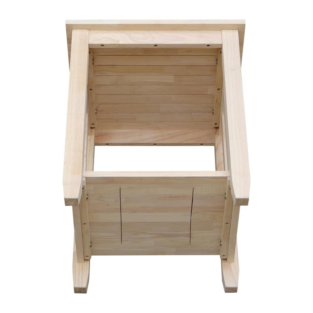 HomeStock Asian Tall End Table, Solid Parawood, 21" W x 21" D x 25&...