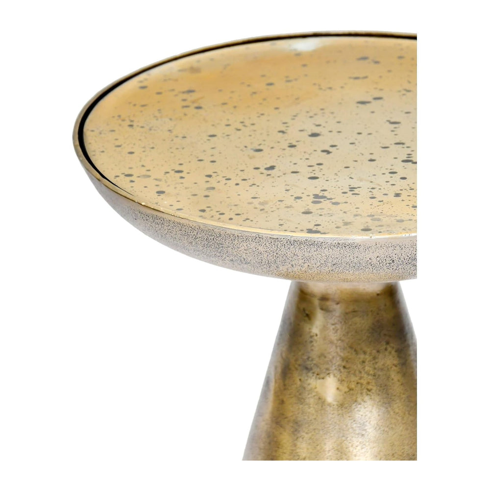Hourglass Antiuqe Brass Side Table