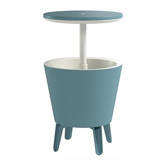 Keter Modern Cool Bar Outdoor Patio Furniture and Hot Tub Side Table with 7.5...