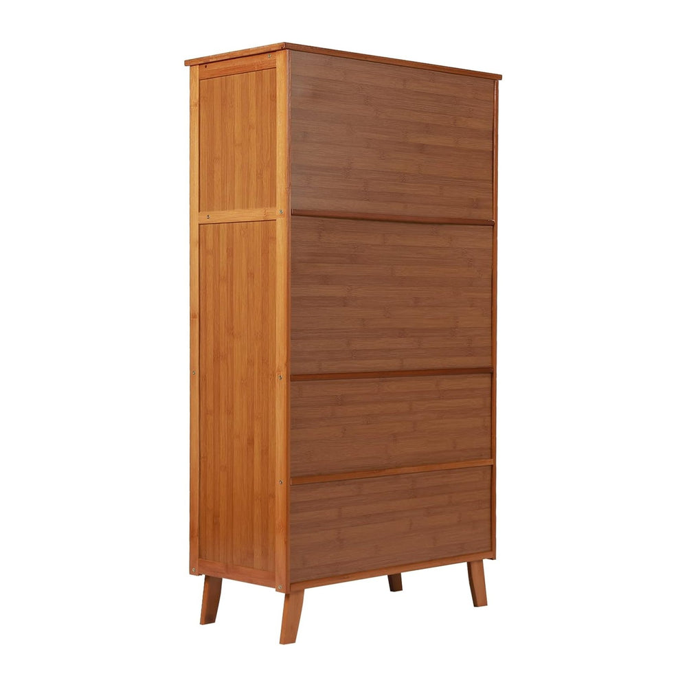 Kitchen Sideboard, Bamboo Pantry Dining Cupboard Buffet Cabinet Storage Cabin...
