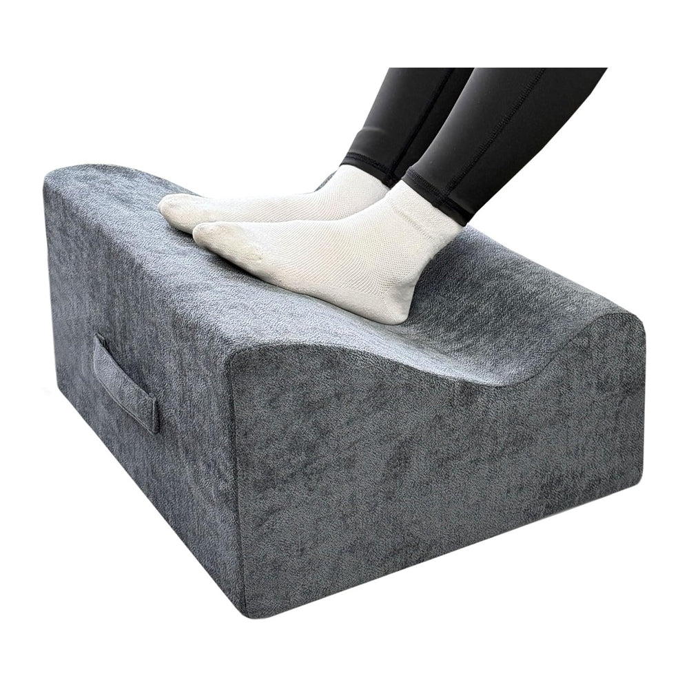 Large Foot Rest for Under Desk at Work, Footrest with Washable Cover for Offi...