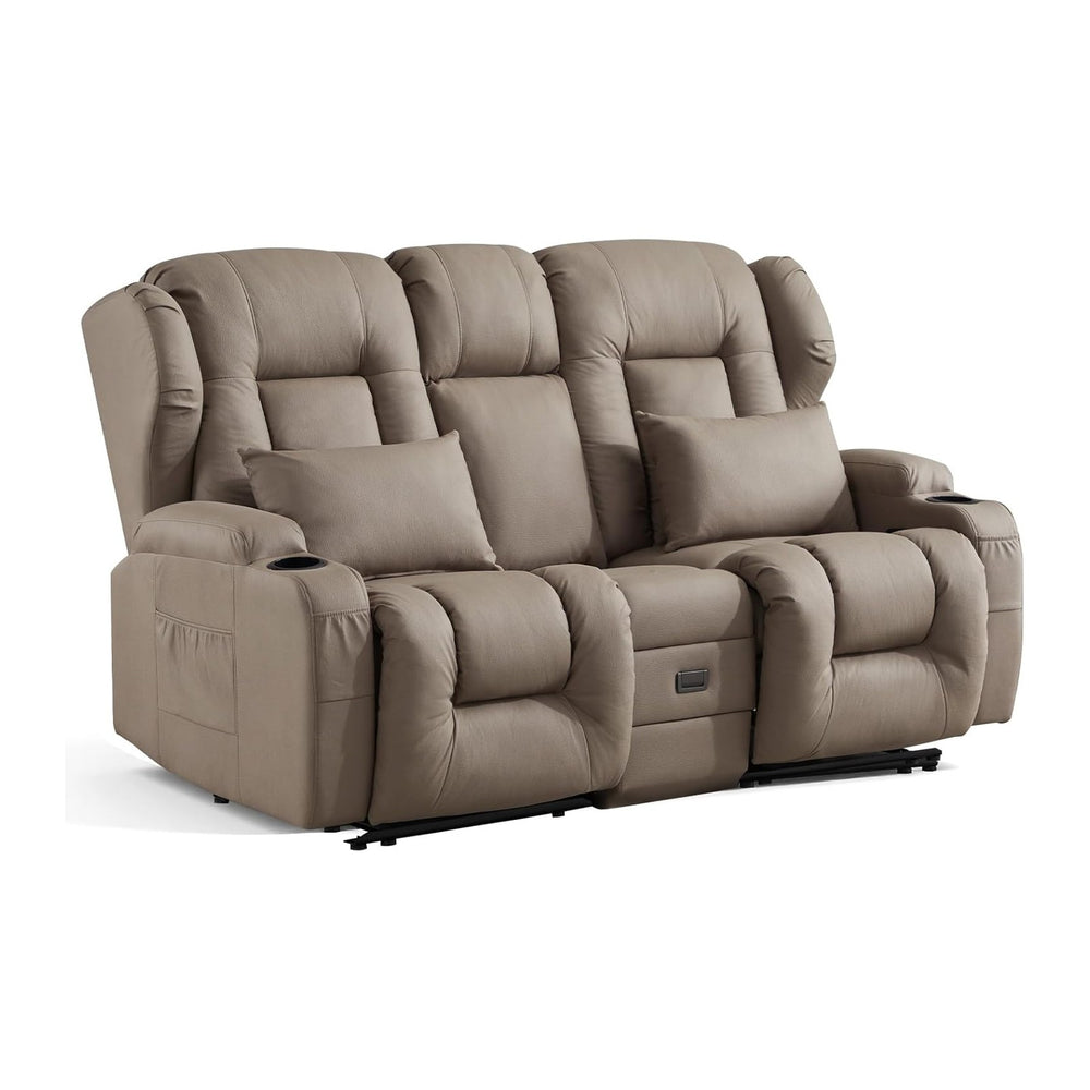 Loveseat Recliner Sofa,RV Wall Hugger Recliners for Small Spaces,Reclining Lo...