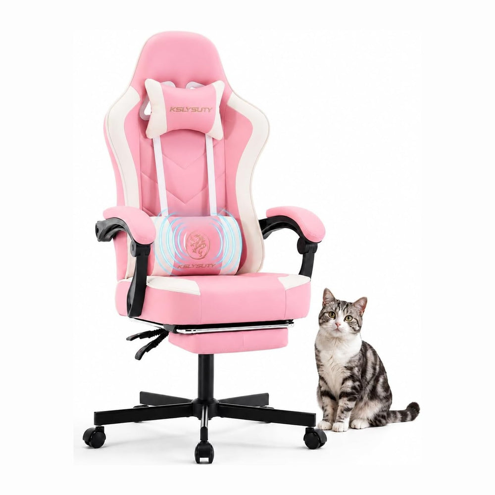 Mistpeople Gaming Chair, Ergonomic High Back Computer Chair with Footrest, Lu...