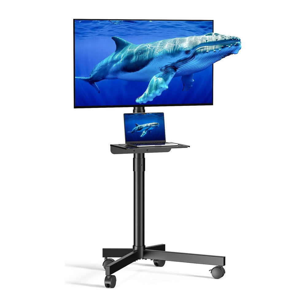 Mobile TV Cart for 23-60 Inch LCD LED OLED Flat Curved Screen TVs - Height Ad...