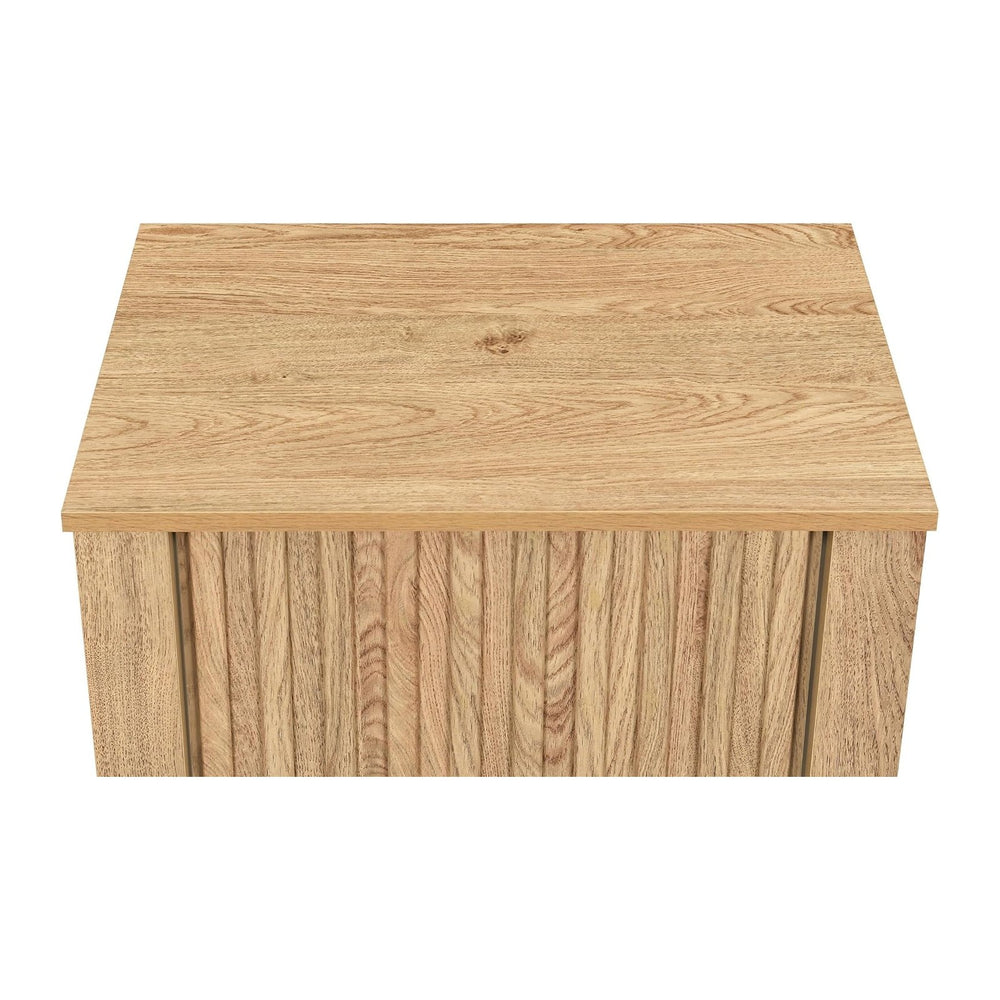 New Classic Furniture Thayer Wood 1-Drawer End Table/Bedside Table in Natural