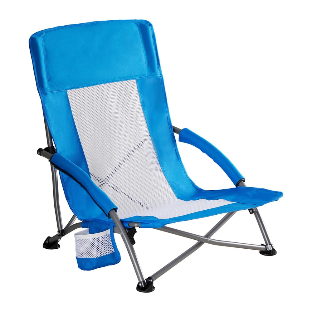 NEWBULIG Low Beach Chair – Folding Camping Chair for Adults, Low Profile Lawn...