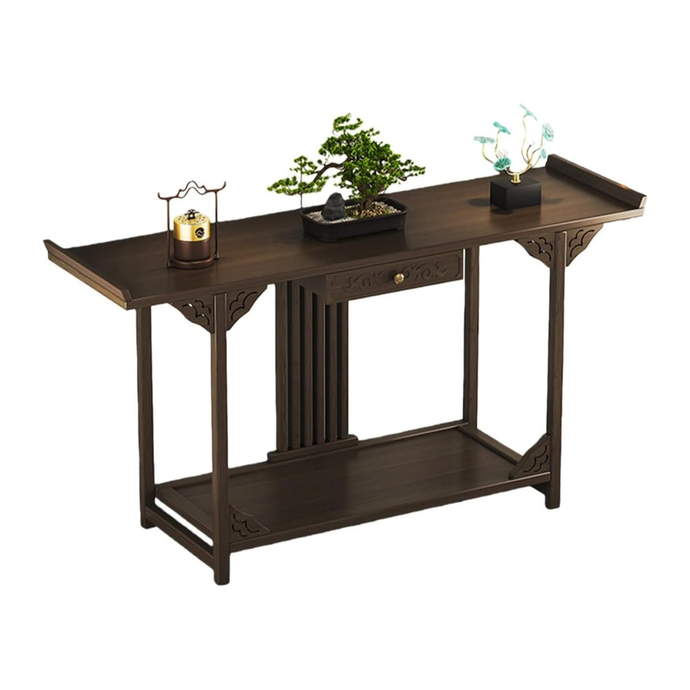 Personal Shrine Stand Prayer Meditation Table Buddha Niche Chinese Cabinet wi...