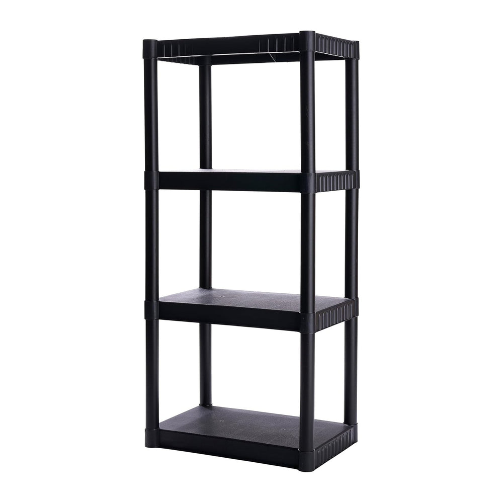 Plano 4-Shelf Plastic Storage Shelves, 48” x 23” x 14”, 200lb Capacity, Pantr...