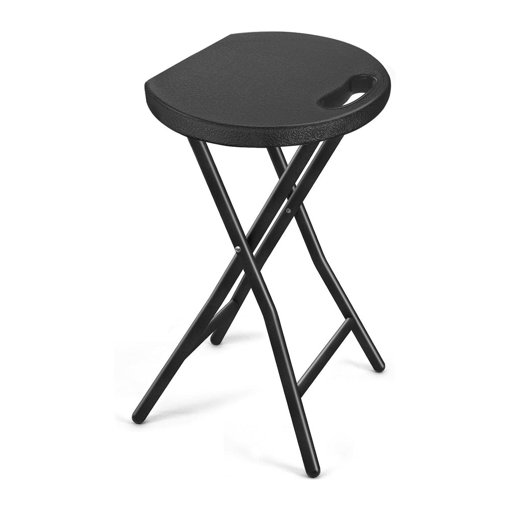 Portable Folding Chair with Handle, Heavy Duty Round Fold Stool Chair | 500lb...