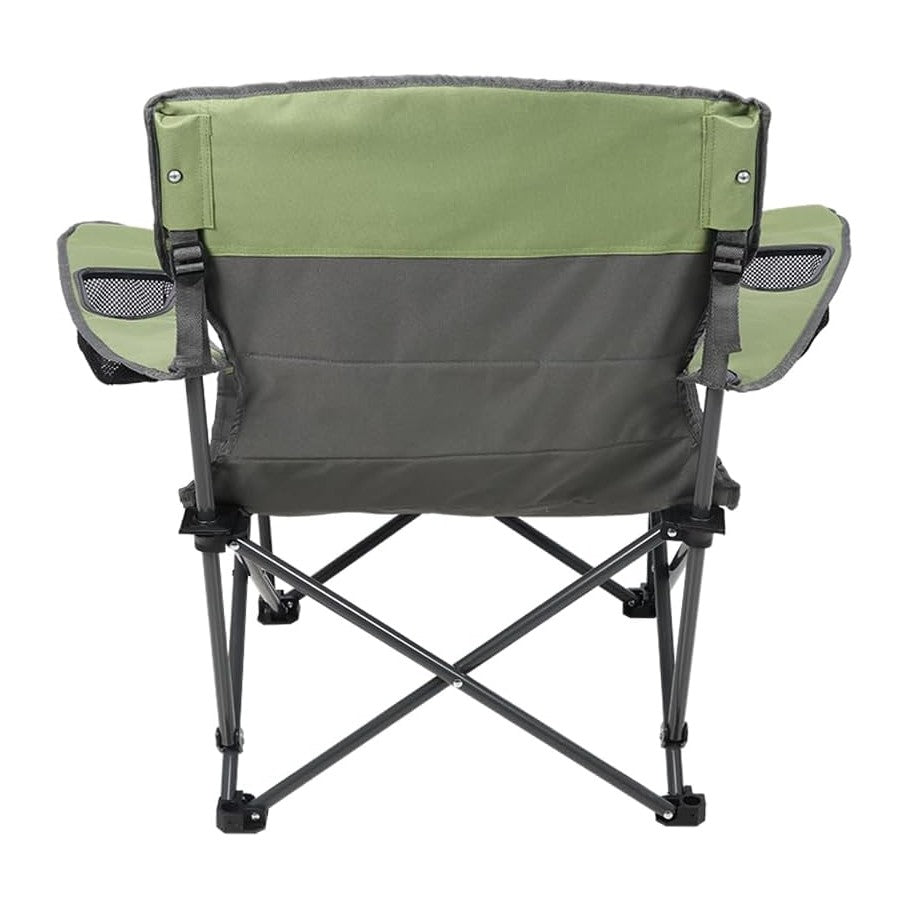 Quilted Double Camping Chair and Single Camping Chair with Padded Seat and Ba...