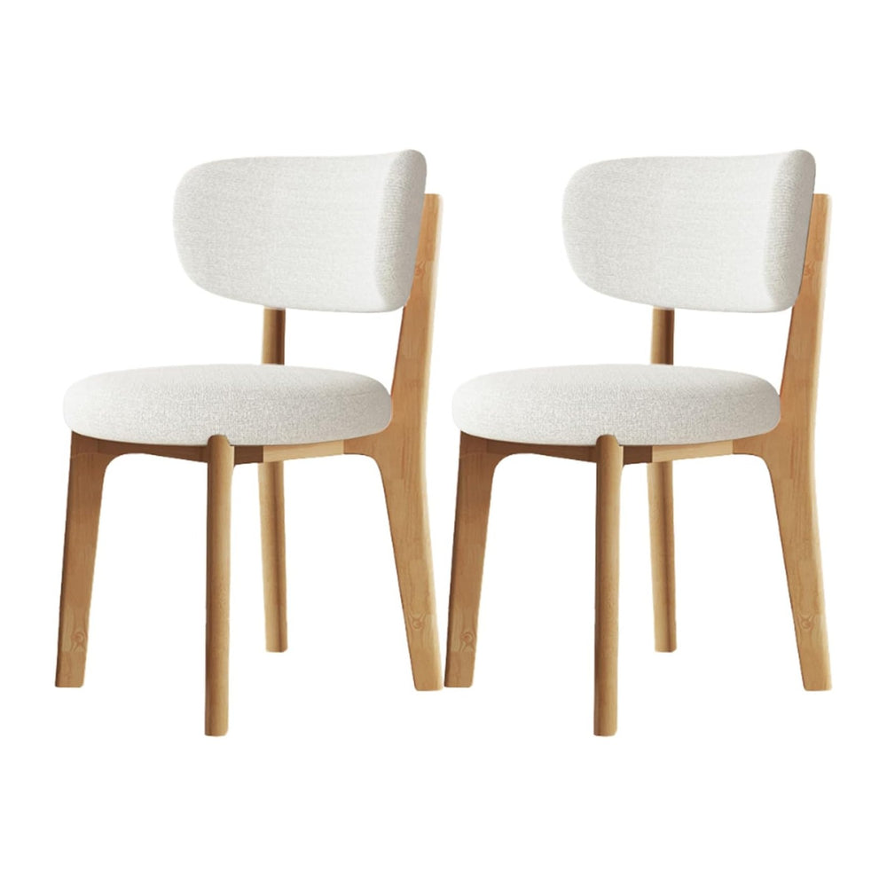 Solid Wood Dining Chairs Set of 2,Mid Century Modern Dining Chairs with Curve...