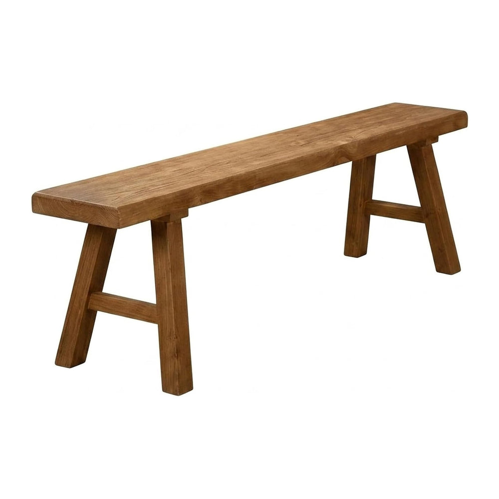 Solid Wood Farmhouse Bench, 10 12 14in Narrow Entryway Bench, Long Wood Dinin...