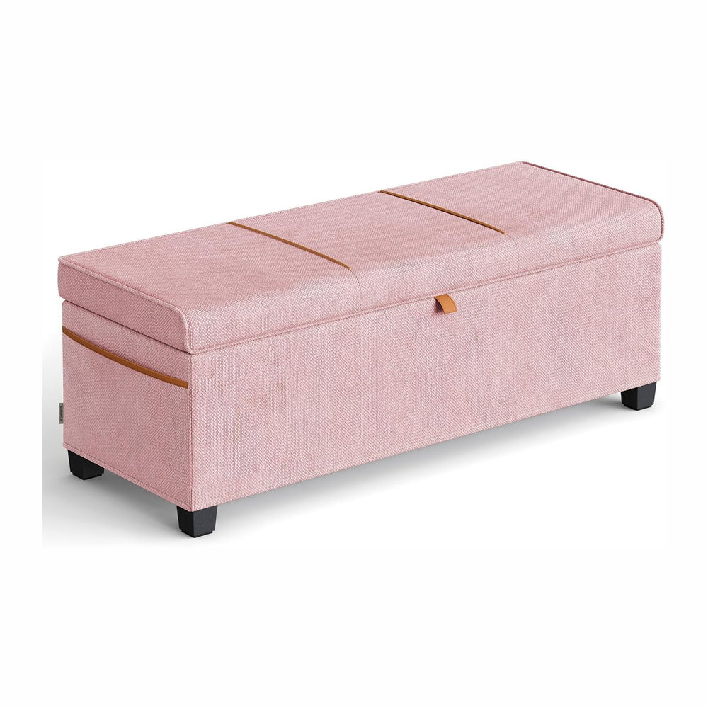 SONGMICS Storage Ottoman, 15.8 x 43.3 x 15.8 Inches, 27 Gal. (103 L) | Bench ...