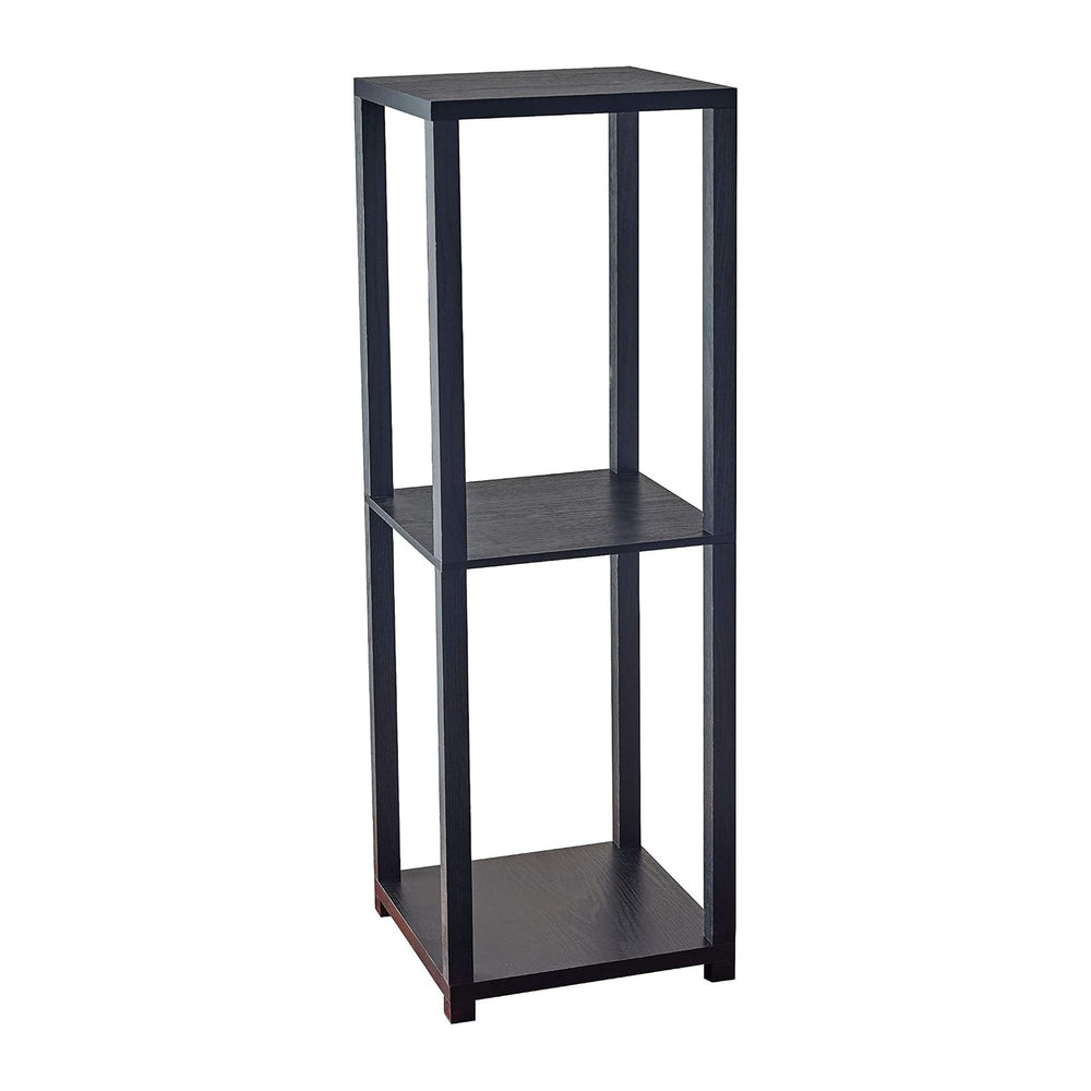 Tall Pedestal Black Modern Contemporary Square Wood