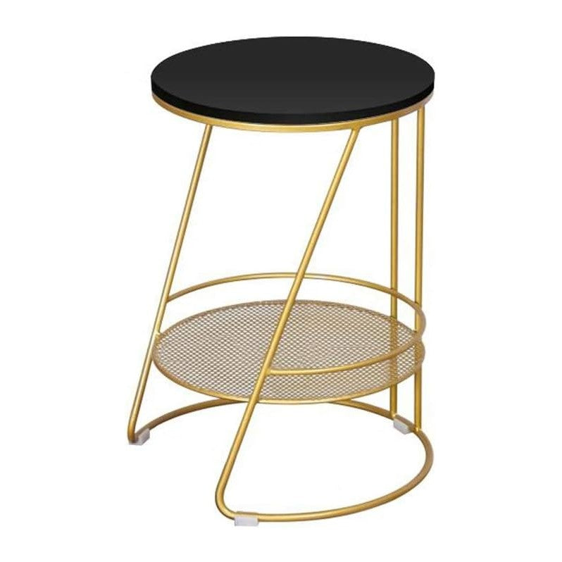 Telephone Table, Round Marble/MDF end Table,Small Coffee Table in The Living ...