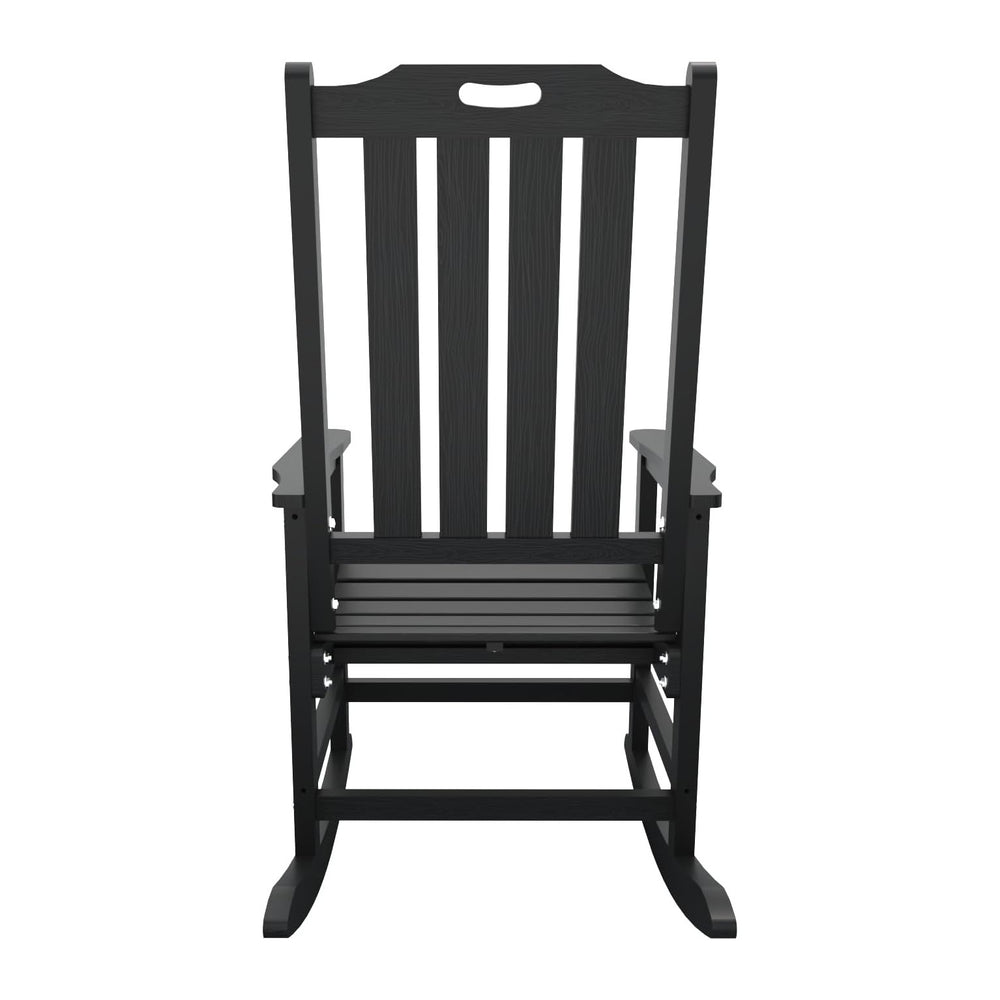 THOEOE Outdoor Rocking Chairs, Oversized Patio Rocking Chair | HDPE Outdoor R...