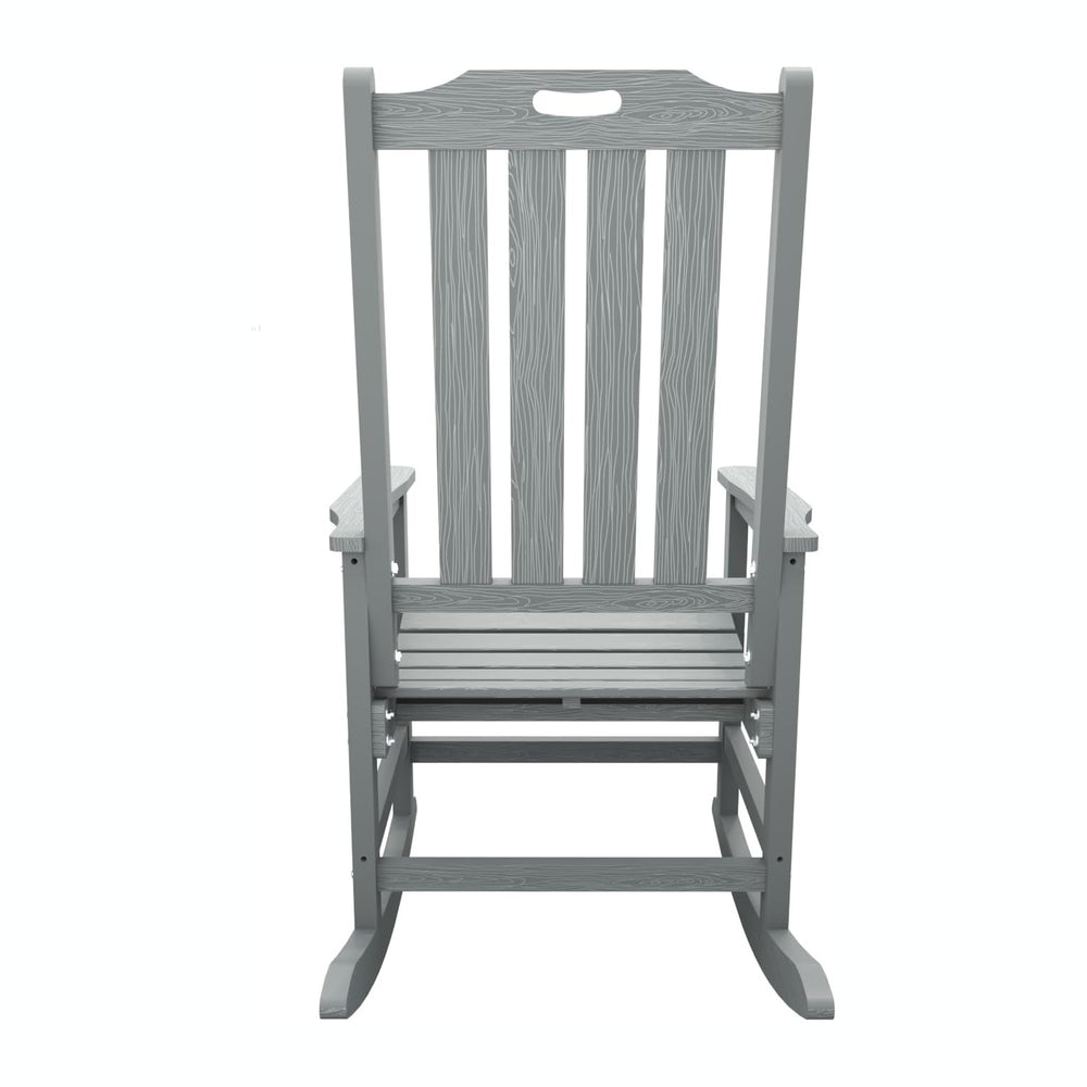 THOEOE Outdoor Rocking Chairs Set of 2, Oversized Patio Rocking Chair | HDPE ...