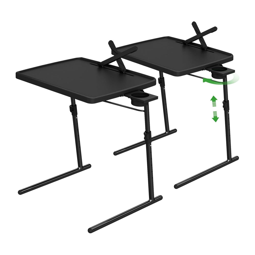 TV Tray Table, XL PRO TV Dinner Tables, 16.9 x 22 x 29.1inch Folding Desk wit...