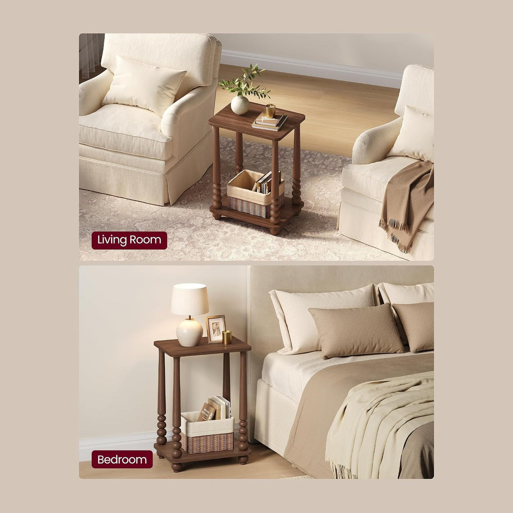 VASAGLE Mariel Collection - Side Table, Accent Nightstand for Small Spaces, R...