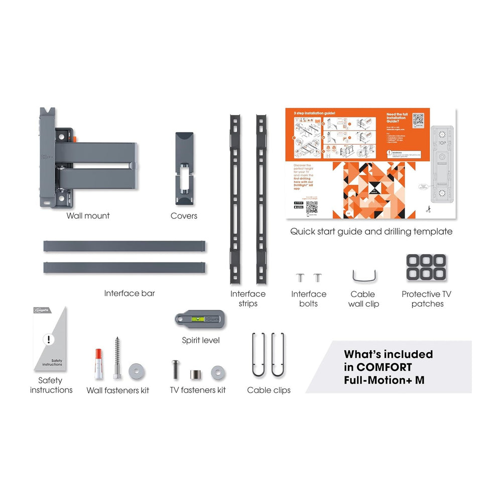 Vogel's TVM 3445 Full-Motion TV wall Bracket for 32-65 inch TVs, Max. 55 ...