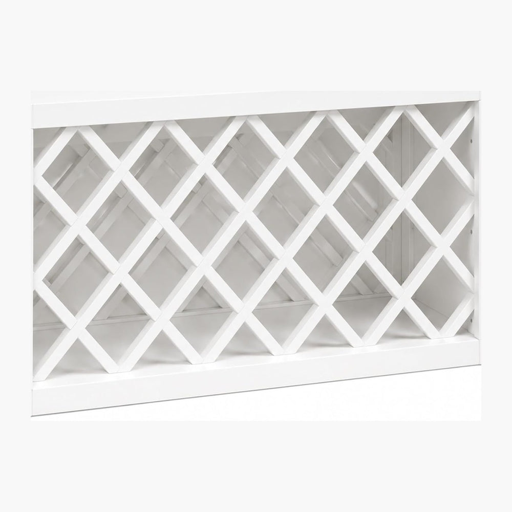 Wine Rack Wall Cabinet (White, 30" Width x 12" Depth x 15" Hei...