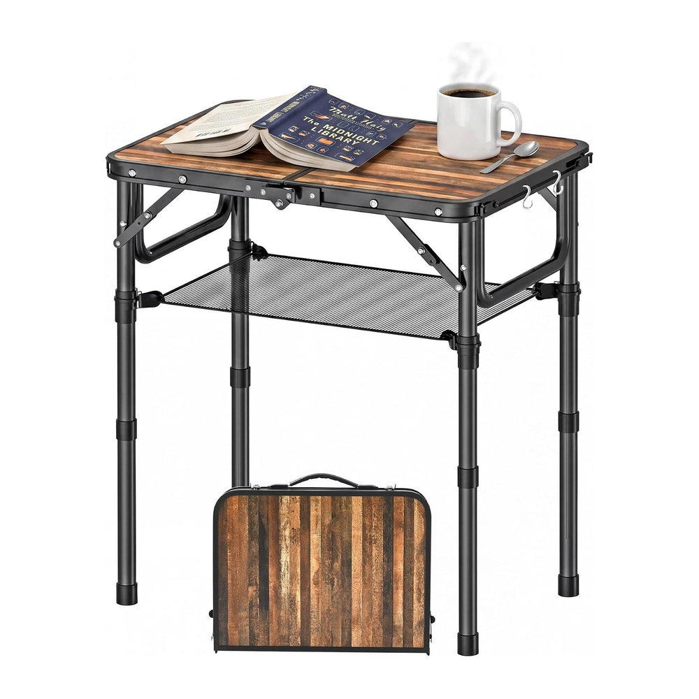 YihuiKo Folding TV Tray, Lightweight Portable Small Foldaing Table | Adjustab...