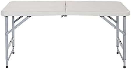 Office Star Resin Multipurpose Rectangle Table, 4-Feet Long, Height Adjustabl...