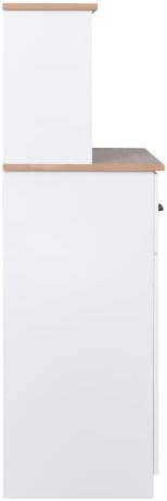 Kitchen Pantry Cabinet, Wooden Buffet Sideboard for Coffee Maker & Toaste...