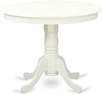 East West Furniture ANBO3-LWH-LC 3 Piece Modern Dining Table Set Contains a R...