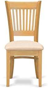 East West Furniture ANVA3-OAK-C 3 Piece Kitchen Table Set for Small Spaces Co...